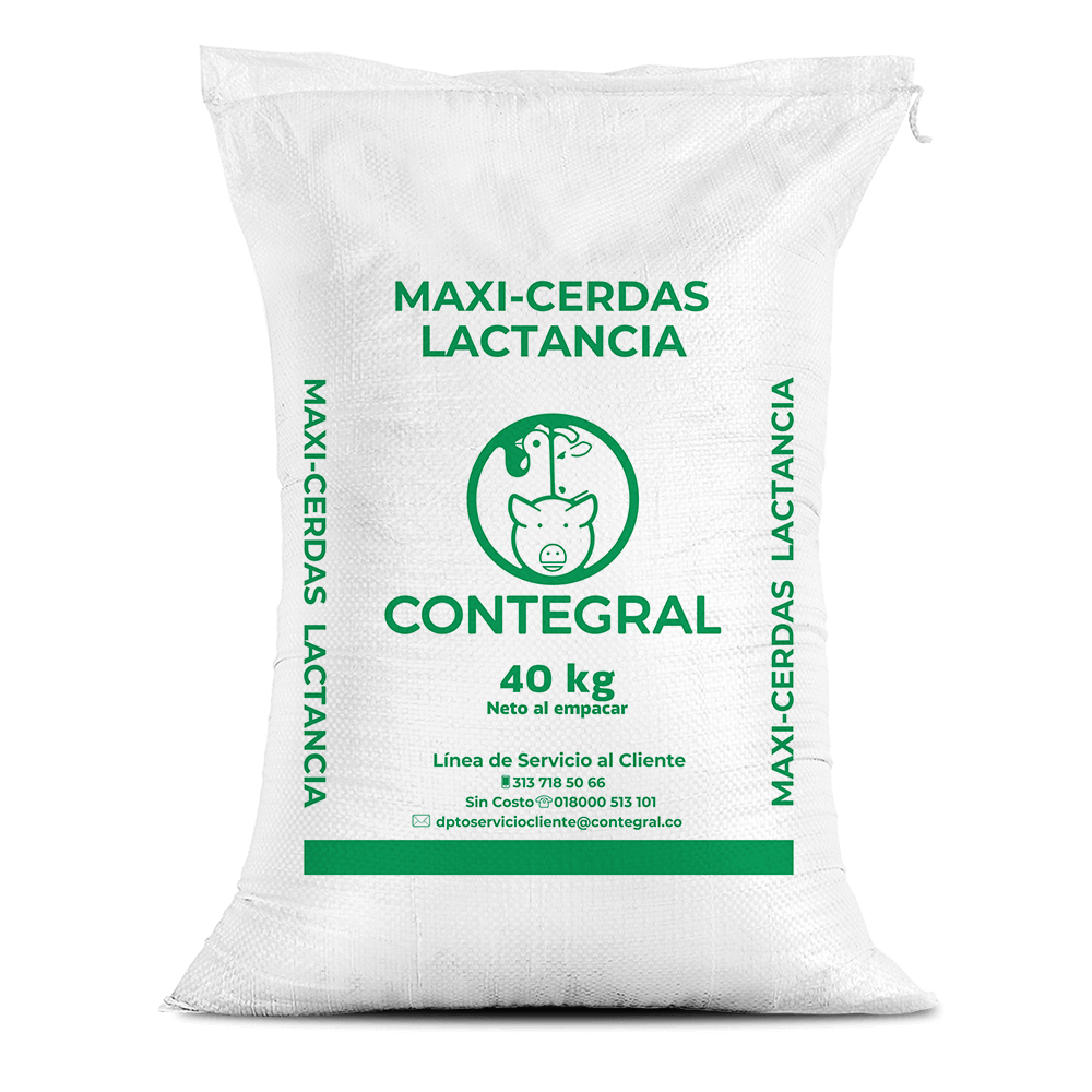 MAXI CERDAS LACTANCIA PELETIZADO X BULTO UNIDAD