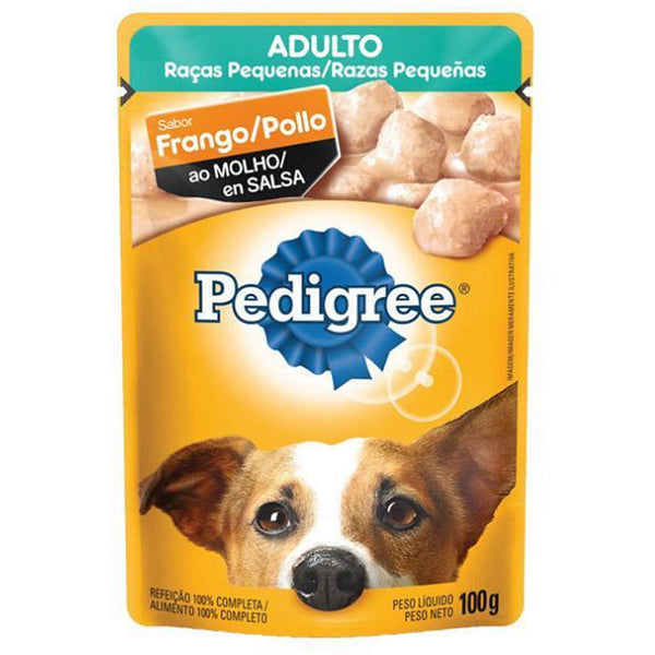 PEDIGREE POUCH ADULTO R.PEQ POLLO