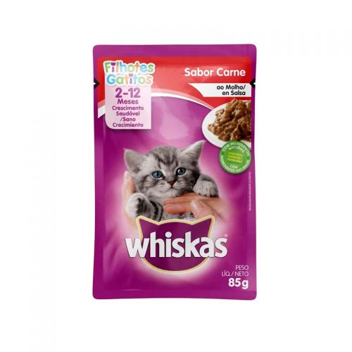 WHISKAS POUCH GATITOS CARNE
